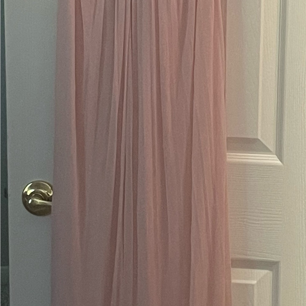 FULLl LENGTH STRAPLESS WEDDING GUEST, BABY SHOWER DRESS.